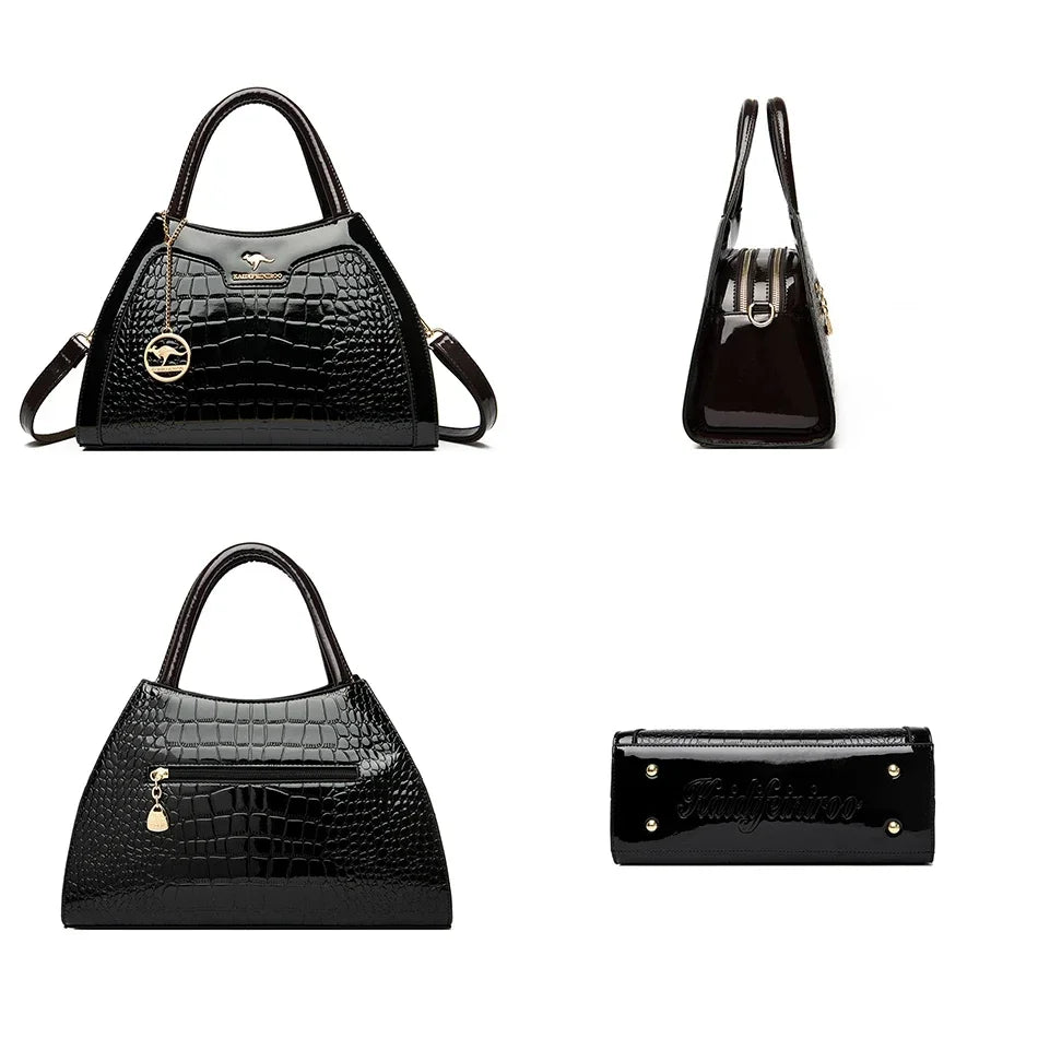 Bolsa Hobo Croco Aurora