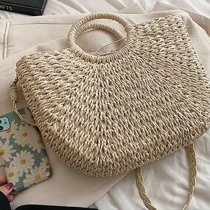 Bolsa Tejida con Cinta