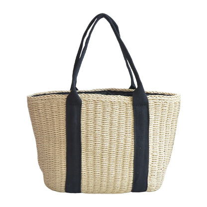 Bolsa de Playa de Paja con Cordón