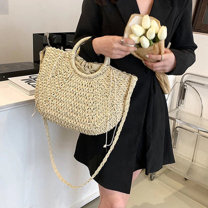 Bolsa Tejida con Cinta