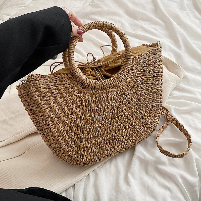 Bolsa Tejida con Cinta