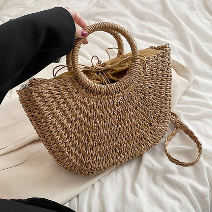 Bolsa Tejida con Cinta