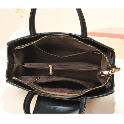 Bolsa Vintage de Mano con Textura Cocodrilo