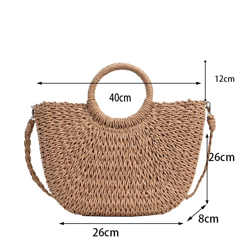 Bolsa Tejida con Cinta