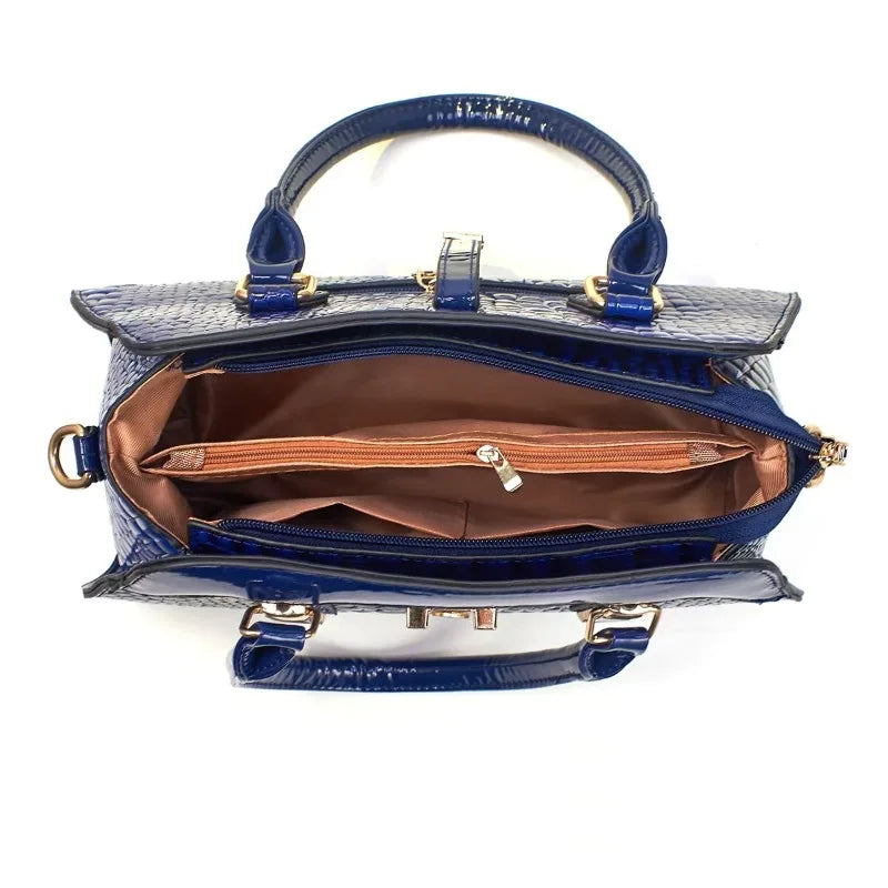 Bolsa de Lujo con Patrón Croco