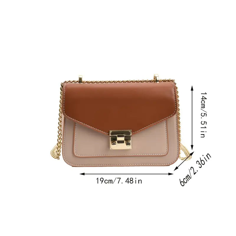 Mini Bolso con Cadena Dorada