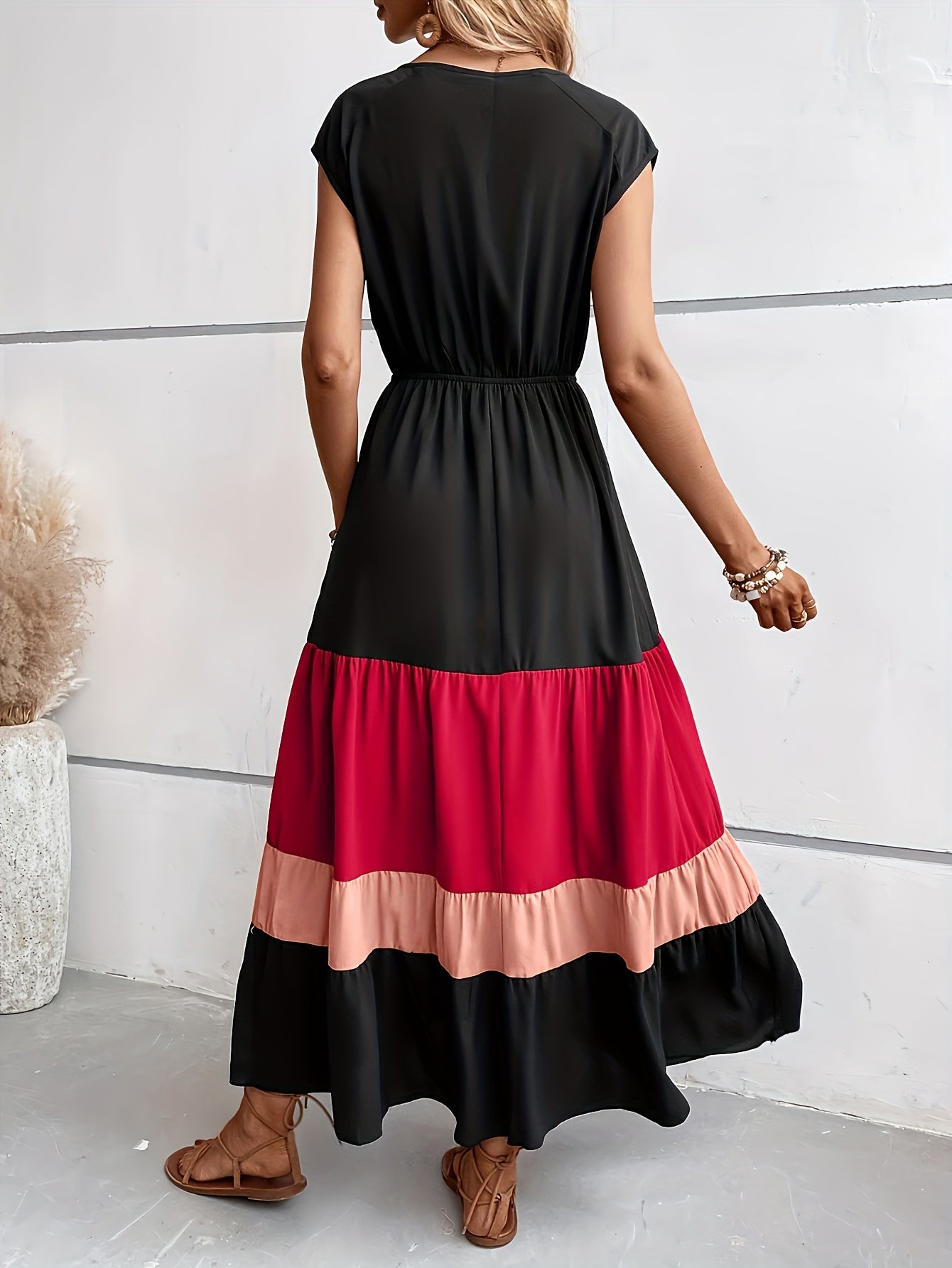 Vestido Clara Con Cuello en V