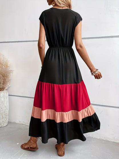 Vestido Clara Con Cuello en V
