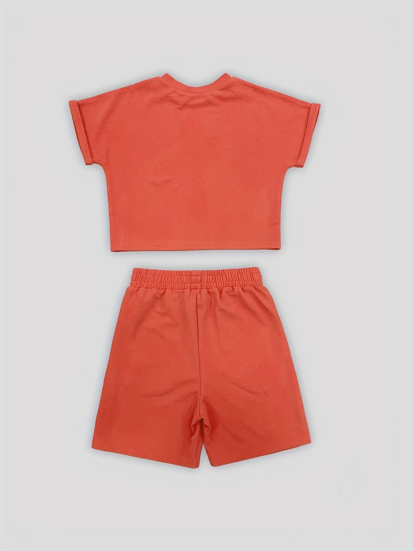 Conjunto de 2 Piezas Rojas de Verano con Pantalones Cortos