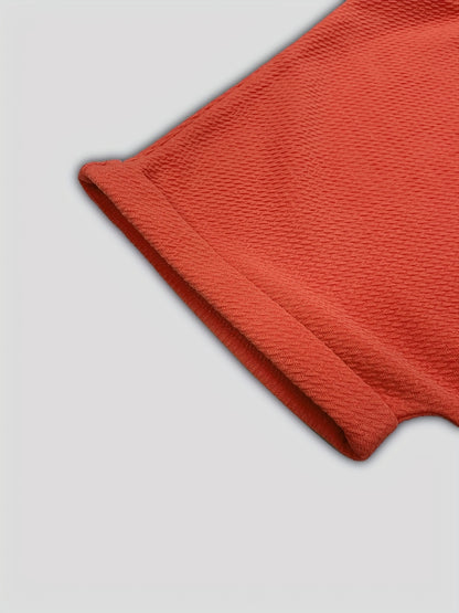 Conjunto de 2 Piezas Rojas de Verano con Pantalones Cortos