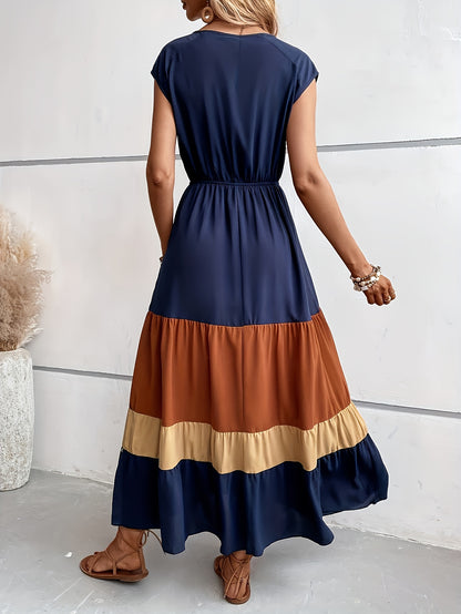 Vestido Clara Con Cuello en V